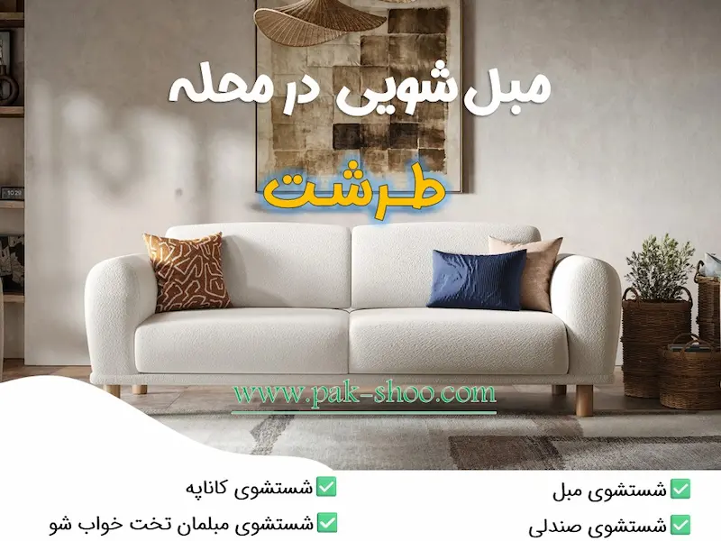 مبل شویی در طرشت